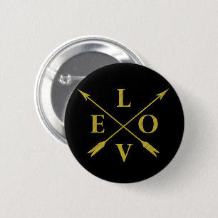 monogram liefde ronde button 5,7 cm