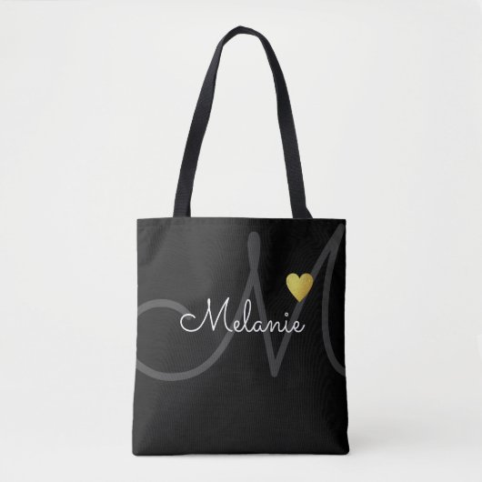 Monogram Liefde Tote Bag (Voorkant)