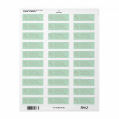 Monogram Light Blue Return Label (Full Sheet)