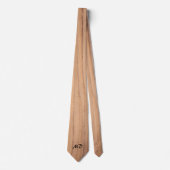 Monogram Light Wood Stropdas (Voorkant)