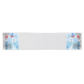 Monogram Lighthouse Waterverf Scene Korte Tafelloper (Horizontaal)