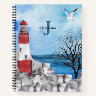 Monogram Lighthouse Waterverf Scene Notitieboek