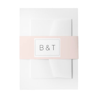 Monogram Lijst bruiloft Uitnodigingen Wikkel