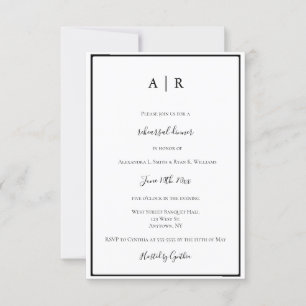 Monogram lijst repetities uit diners kaart