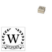 Monogram Lijst Rubberstempel (Gestempeld)