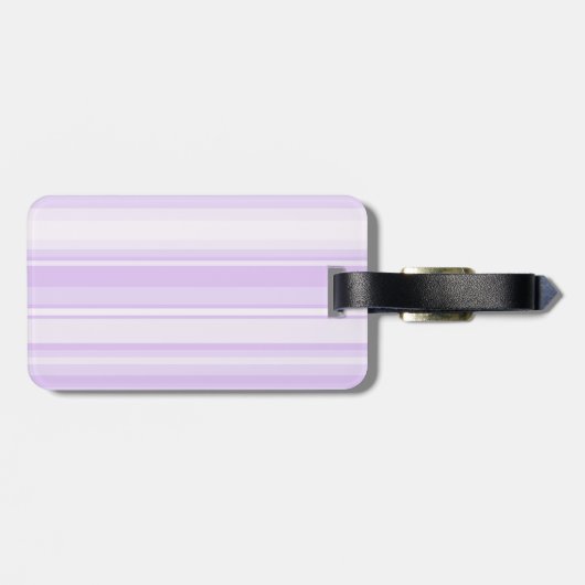 Monogram lila strepen bagagelabel (Achterkant horizontaal)