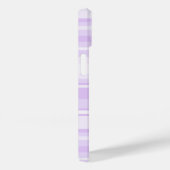 Monogram lila strepen Case-Mate iPhone case (Achterkant / Rechts)