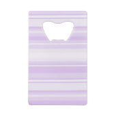 Monogram lila strepen creditkaart flessenopener (Achterkant)