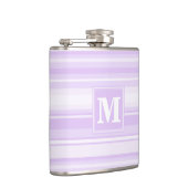 Monogram lila strepen heupfles (Rechts)