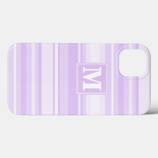 Monogram lila strepen Hoesje-Mate iPhone draagtas Case-Mate iPhone Case (Achterkant (horizontaal))