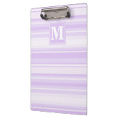 Monogram lila strepen klembord (Links)