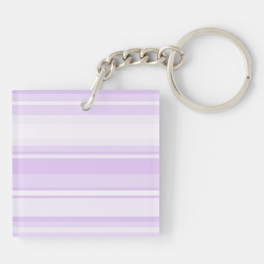 Monogram lila strepen sleutelhanger (Achterkant)