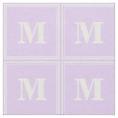 Monogram lila strepen stof (Close Up)