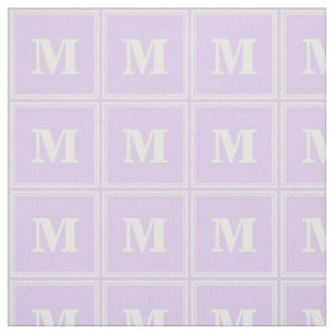 Monogram lila strepen stof