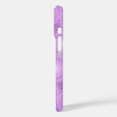 Monogram lilac purple circles pattern Case-Mate iPhone case (Achterkant / Links)