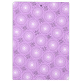 Monogram lilac purple circles pattern klembord (Achterkant)