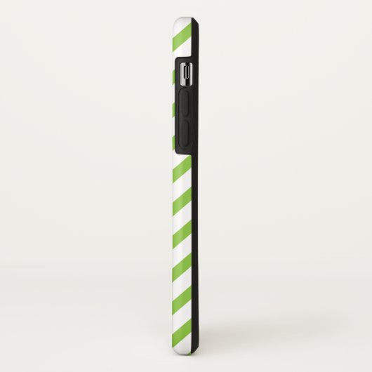 Monogram Lime Green Chevron Modern Case-Mate iPhone Case (Achterkant/links)