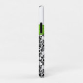 Monogram Limoen Black White Damask Case-Mate iPhone Case (Achterkant/rechts)