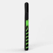 Monogram Limoen, zwart Glitter Zebra iPhone 5 Hoes (Achterkant/rechts)