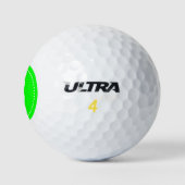 Monogram limoengroen met stippen golfballen (Logo)