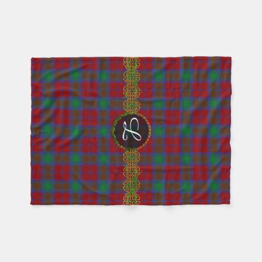 Monogram Lindsay Tartan Fleece Deken (Voorkant (Horizontaal))