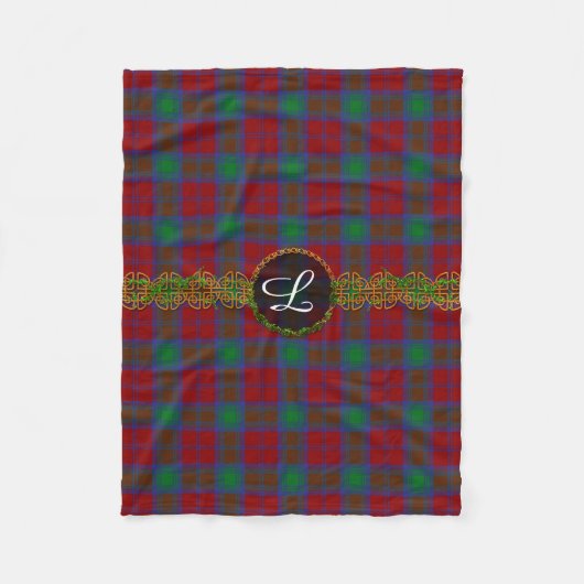 Monogram Lindsay Tartan Fleece Deken (Voorkant)