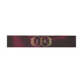 Monogram & Lint - Bourgondië Uitnodigingen Wikkel (Vlak)