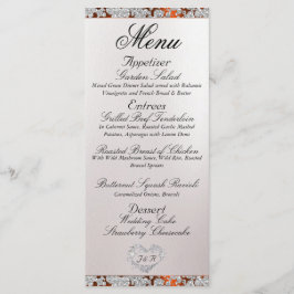 Monogram, Lint & Glitter - Koperen bruiloft Menu