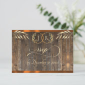 Monogram & Lint - Koper RSVP Kaartje (Staand voorkant)