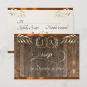 Monogram & Lint - Koper RSVP Kaartje (Voorkant / Achterkant)