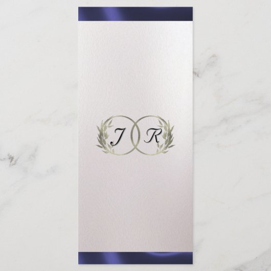 Monogram & Lint - Pearl White Wedding Menu (Achterkant)