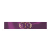 Monogram & Lint - Pruim Uitnodigingen Wikkel (Vlak)