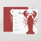 Monogram Lobster Kaart (Voorkant / Achterkant)
