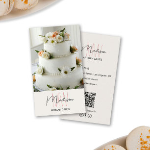 Monogram Logo Bakkerij Taart Visitekaartje