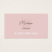 Monogram Logo Bakkerij Zakelijk Cadeaubon Visitekaartje (Voorkant)