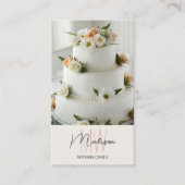 Monogram Logo Bakkerijtaart Visitekaartje (Voorkant)