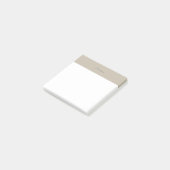 Monogram Logo Beige Modern Minimalistisch Post-it® Notes (Schuin)