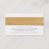 MONOGRAM LOGO cool rustiek houtnerf look grijs Visitekaartje (Achterkant)