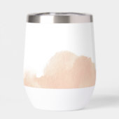 MONOGRAM LOGO elegante initialen blush waterverf (Achterkant)