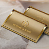 Monogram Logo Goud Lijst Modern Brons Visitekaartje