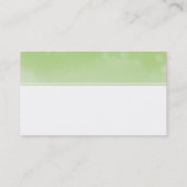 MONOGRAM LOGO grillige ombre waterverf groen Visitekaartje (Achterkant)