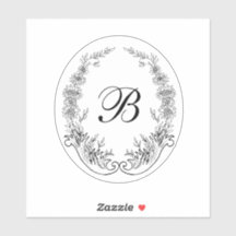 Monogram Logo is de Emblem Sticker