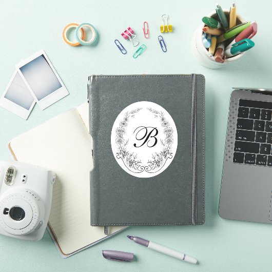 Monogram Logo is het Embleem Sticker (iPad Cover)