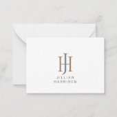  monogram Logo Notitiekaartje (Voorkant)