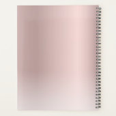 Monogram Logo Roos Gold Blush Metallic Annual Planner (Achterkant)