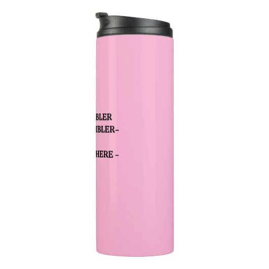 Monogram Logo Tumbler - Aangepaste thermische Mok (Geroteerd rechts)