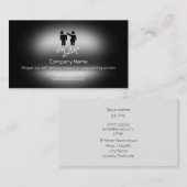 Monogram, Logo voor zelfverdediging voor vrouwen,  Visitekaartje (Voorkant / Achterkant)