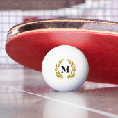 Monogram Lorberkranz Gold Pingpongbal