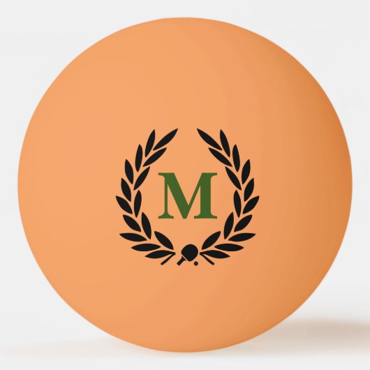 Monogram Lorberkranz SW Pingpongbal (Voorkant)