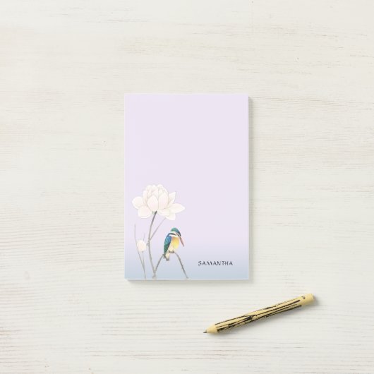 Monogram  Lotus Post-it® 4 x 6 Notes (Op bureau)